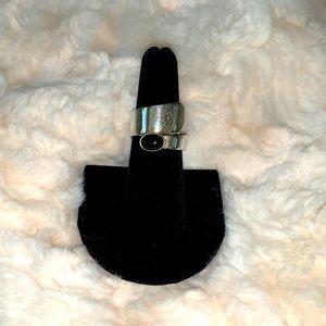 Vintage Retired Black Onyx Silpada Ring